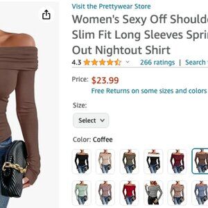 Off the Shoulder juniors top